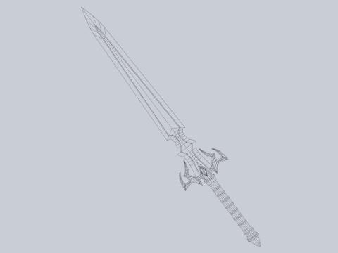 Fire blade 3D Модель