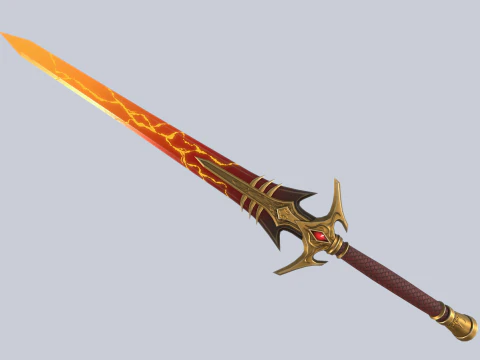 Cole&ccedil;&atilde;o de l&acirc;minas de fogo Modelo 3D