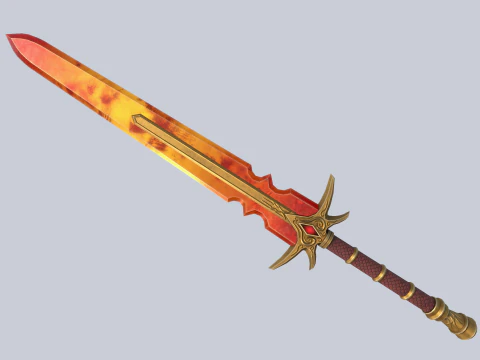 Cole&ccedil;&atilde;o de l&acirc;minas de fogo Modelo 3D