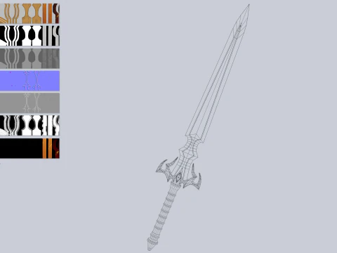 Cole&ccedil;&atilde;o de l&acirc;minas de fogo Modelo 3D