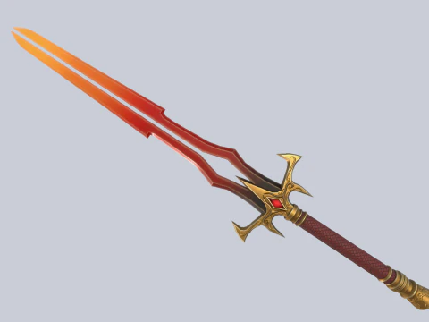 Cole&ccedil;&atilde;o de l&acirc;minas de fogo Modelo 3D