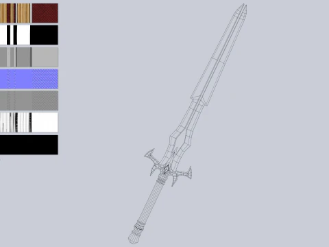 Cole&ccedil;&atilde;o de l&acirc;minas de fogo Modelo 3D