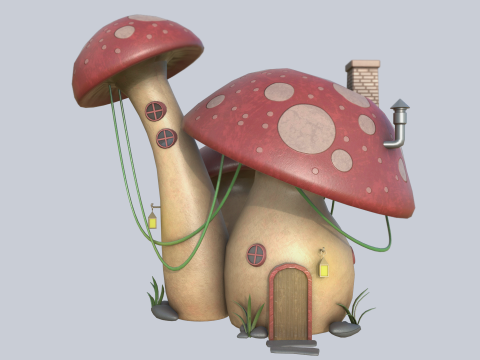 Mushroom house 3D Модель