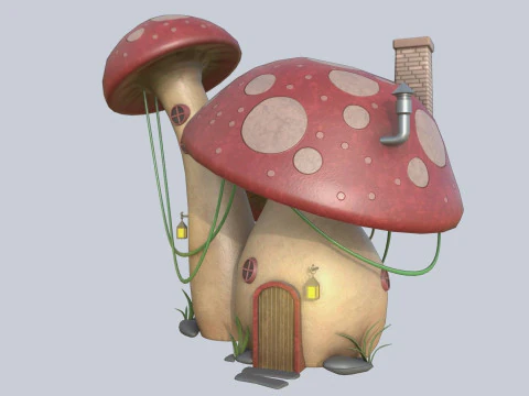 Mushroom house 3D Model