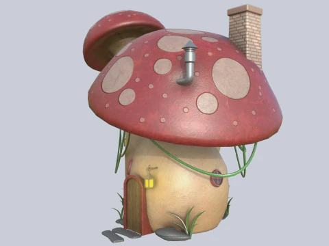Mushroom house 3D Model