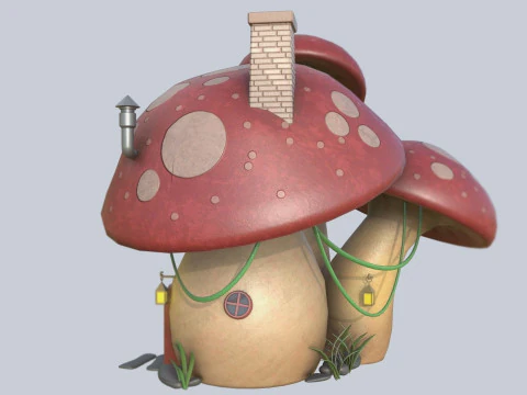 Mushroom house 3D Model