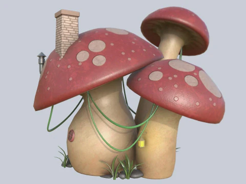 Mushroom house 3D Model