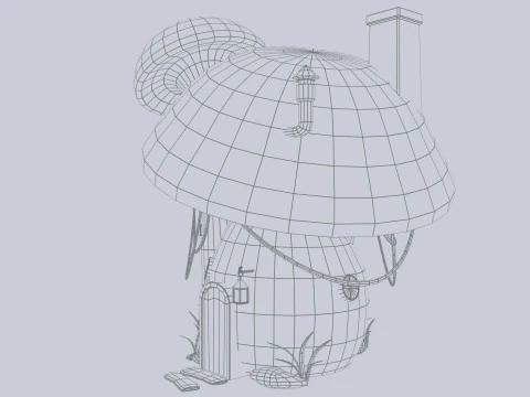 Mushroom house 3D Model