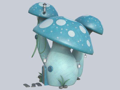 Mushroom house 3D Модель