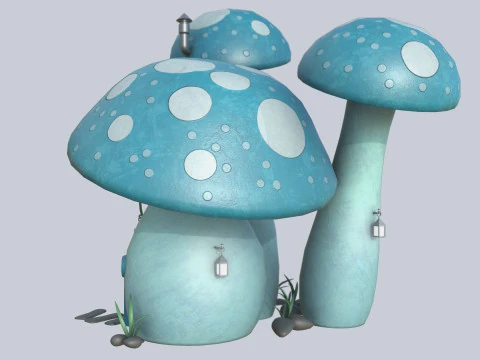Casa dei funghi Modello 3D