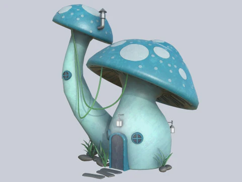 Casa dei funghi Modello 3D
