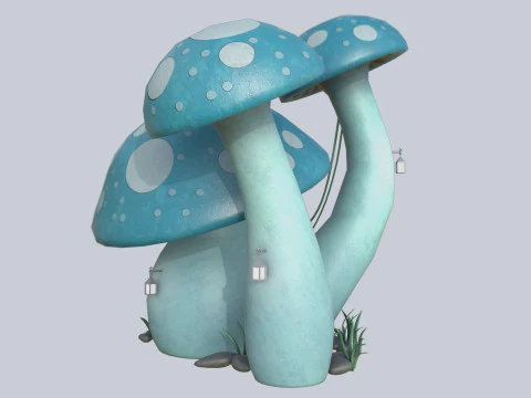 Casa dei funghi Modello 3D