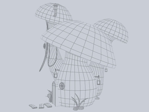 Mushroom house 3D Модель