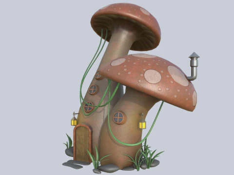 Mushroom house 3D Model