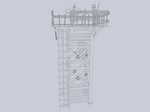 Torre de vigilancia Modelo 3D