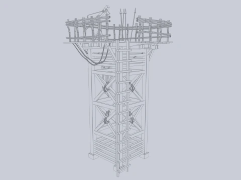 Torre de vigilancia Modelo 3D
