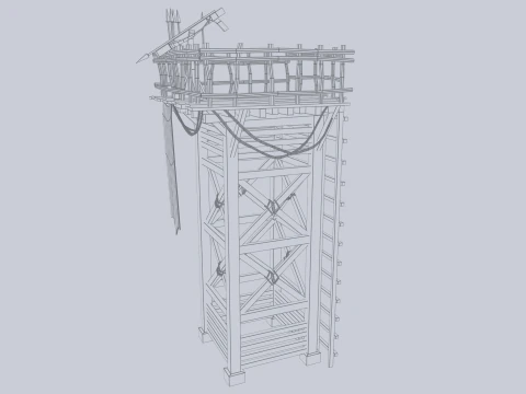 Torre de vigilancia Modelo 3D