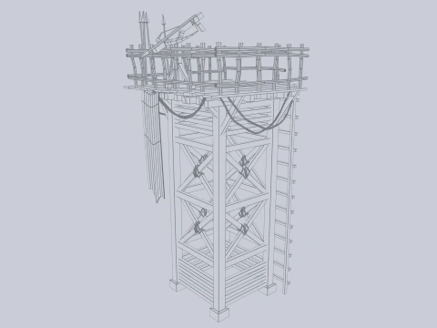 Torre de vigilancia Modelo 3D