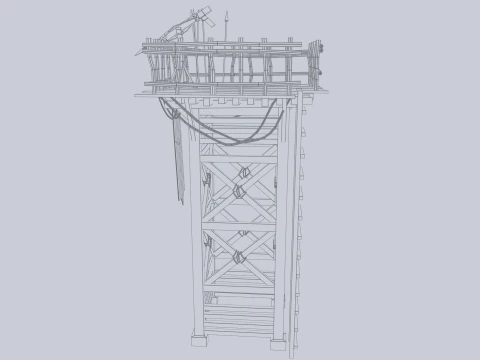 Torre de vigilancia Modelo 3D