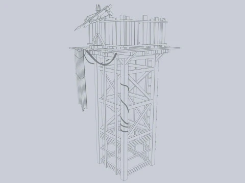 Torre de vigia Modelo 3D