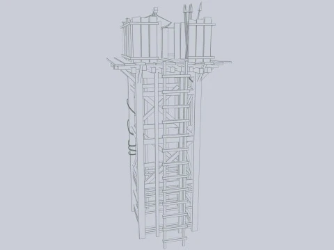 Torre de vigia Modelo 3D