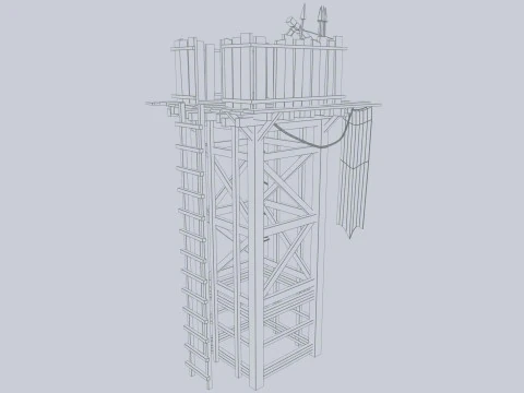 Torre de vigia Modelo 3D