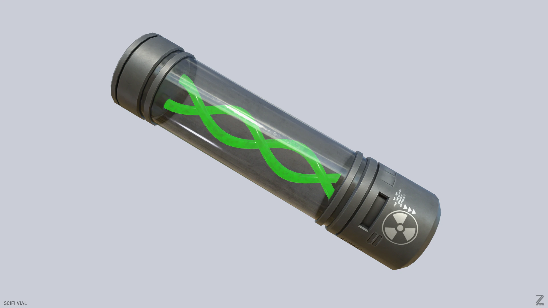 Scifi vial 3D Model .c4d .max .obj .3ds .fbx .stl .blend 