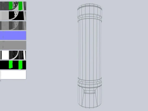 Scifi vial 3D Model