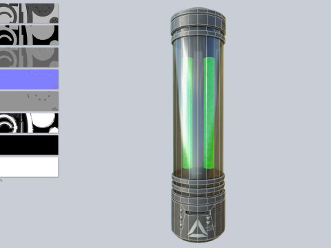 Scifi vial 3D Model