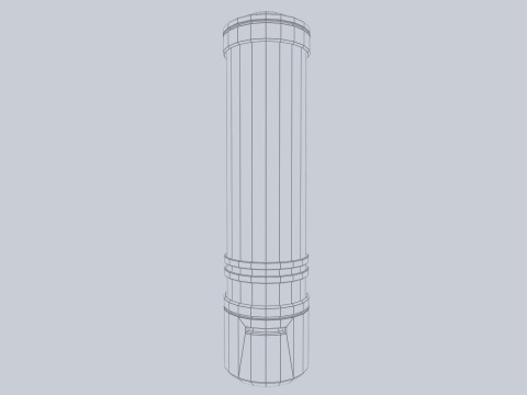 Scifi vial Modèle 3D