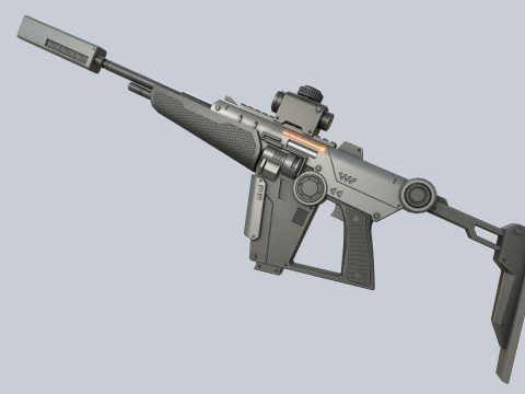 Sci fi elite rifle 3Dモデル