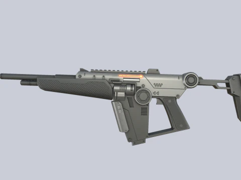 Науково-фантастична елітна гвинтівка 3D Модель