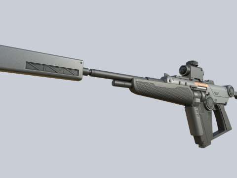 Sci fi elite rifle 3Dモデル