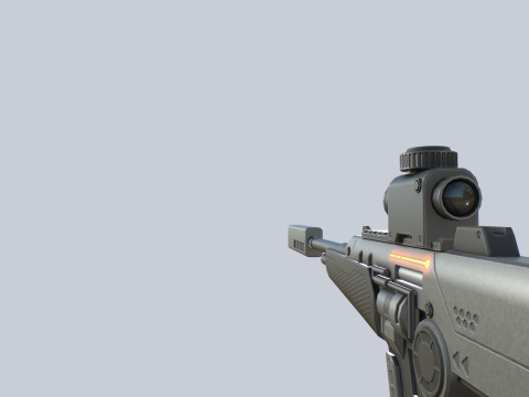 Sci fi elite rifle 3Dモデル