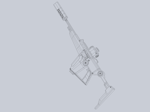Sci fi elite rifle 3Dモデル