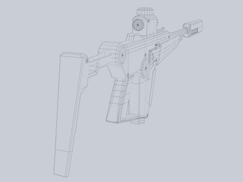 Sci fi elite rifle 3Dモデル