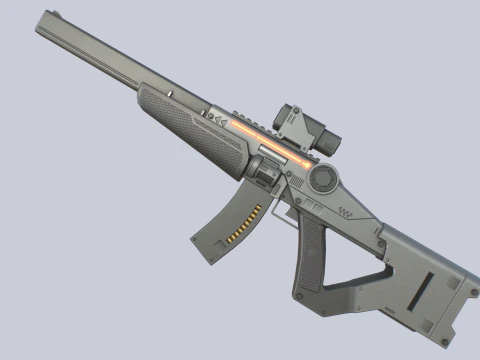 Sci fi elite rifle 3D Model