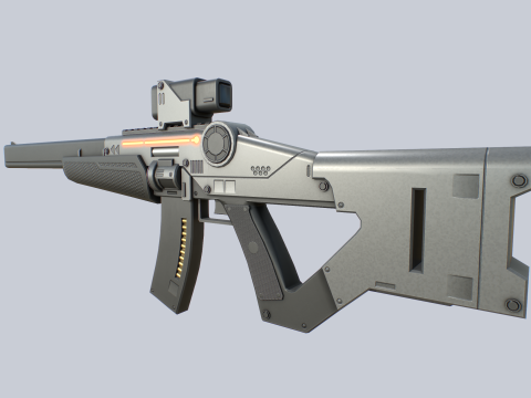 Sci fi elite rifle 3D Модель