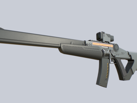 Sci fi elite rifle 3D Модель