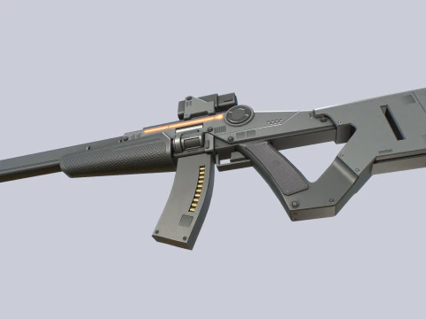 Sci fi elite rifle 3D Model