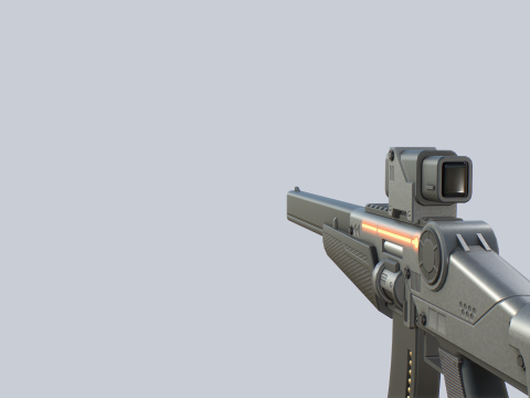 Sci fi elite rifle 3D Модель