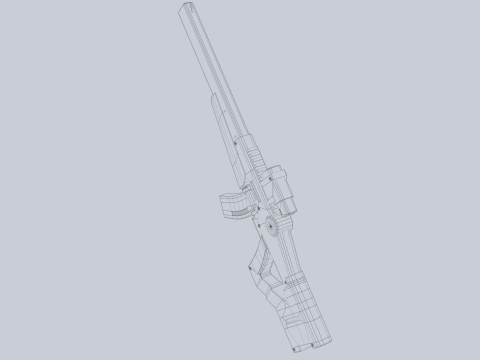 Sci fi elite rifle 3D Модель