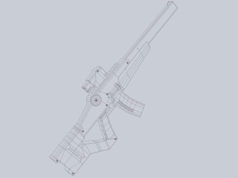 Sci fi elite rifle 3D Модель