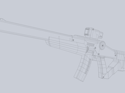 Sci fi elite rifle 3D Модель