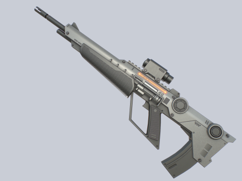Sci fi elite rifle Modèle 3D