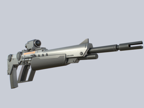 Sci fi elite rifle Modèle 3D