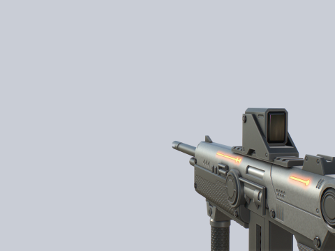 Sci fi elite rifle 3D Модель