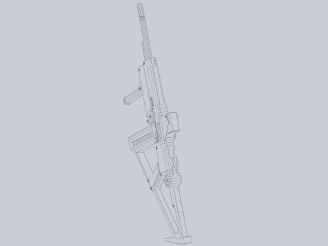 Sci fi elite rifle 3D Модель