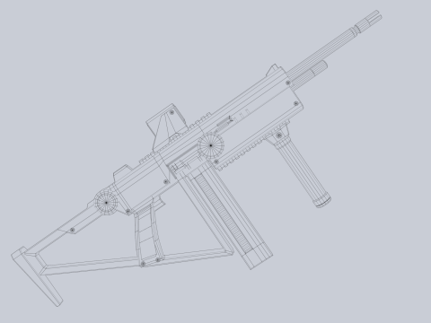 Sci fi elite rifle 3D Модель