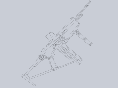 Sci fi elite rifle 3D Модель